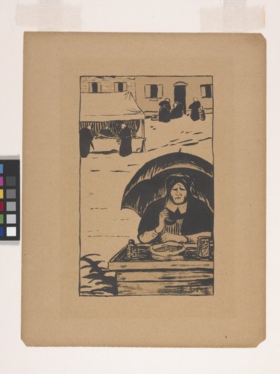 Sokak Satıcısı (renkli litografi) by Paul Sérusier
