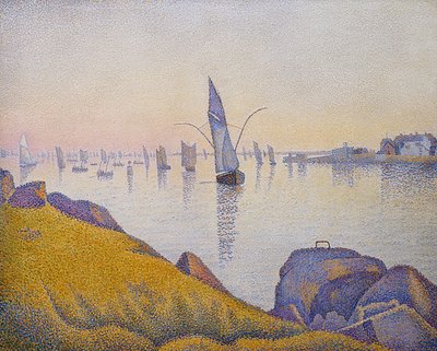 Abendruhe, Concarneau, Opus 220 (Allegro Maestoso). 1891 by Paul Signac