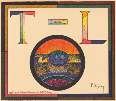 Bay Ch. Henry'nin Kromatik Çemberinin Uygulanması by Paul Signac