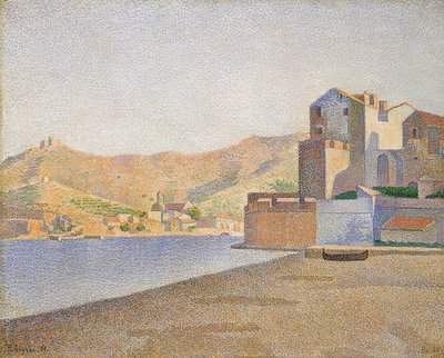 Der Stadtstrand, Collioure, Opus 165. / Collioure. Kasaba Sahili. Eser 165. 1887 by Paul Signac