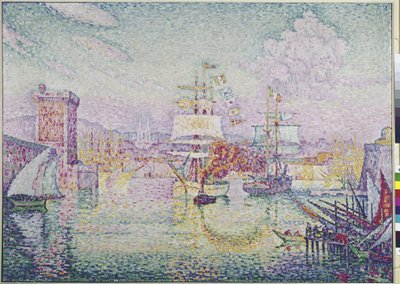 Marsilya limanına giriş (tuval üzerine yağlı boya by Paul Signac