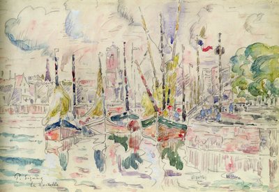 La Rochelle (kağıt üzerine sulu boya) by Paul Signac