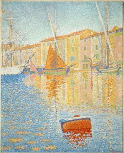kırmızı şamandıra by Paul Signac