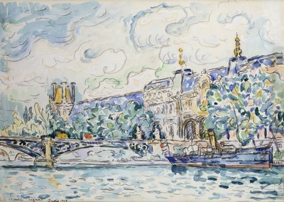 Louvre Sarayı, 1910 by Paul Signac