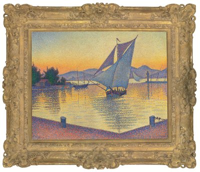Gün Batımında Liman, Opus 236 (Saint-Tropez) by Paul Signac