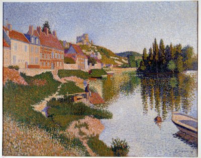 Les Andelys, banka tablosu Paul Signac (1863-1935) 1886 Güneş. 0,65x0,81 m Paris, Orsay Müzesi by Paul Signac