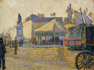 Place de Clichy, 1887 by Paul Signac