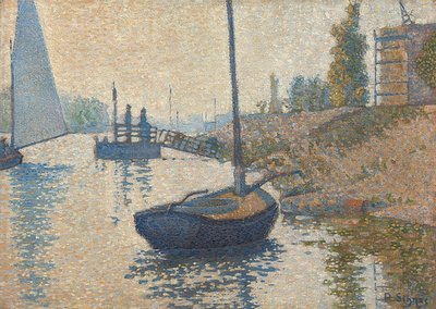 Ponton de la Félicité bei Asnières (Opus no. 143). 1886 by Paul Signac