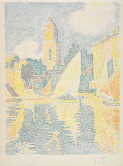 Saint-Tropez: Liman, 1897-1898. by Paul Signac