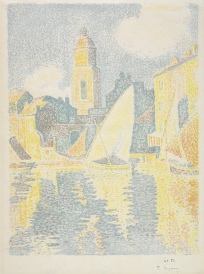 Saint-Tropez: Liman, 1897-98 by Paul Signac