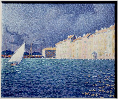 Paul Signac tarafından yapılan Saint Tropez Tablosu (1863-1935) 1895 Saint Tropez Annonciade Müzesi by Paul Signac