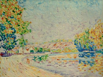 Samois, Çalışma no. 8 by Paul Signac