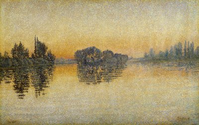 Gün Batımı, Herblay by Paul Signac