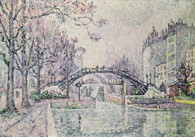 Kanal Saint-Martin, 1933 by Paul Signac