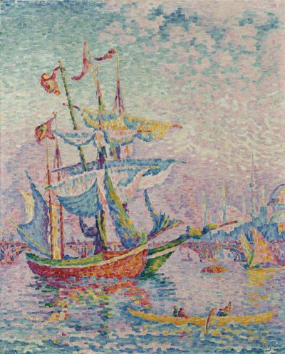 Haliç. Köprü, 1907 by Paul Signac