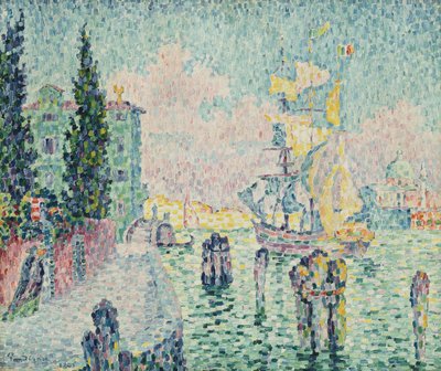 Yeşil Ev, Venedik, 1905 by Paul Signac