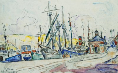 Fecamp Limanı; Le Port a Fecamp, 1930 by Paul Signac