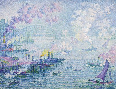 Rotterdam Limanı, 1907 by Paul Signac