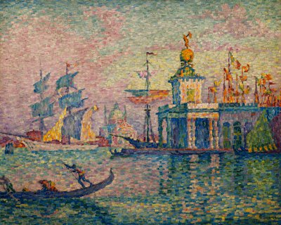 Venedik- Gümrük Dairesi; Venedik- Denizin gelenekleri, 1908 by Paul Signac