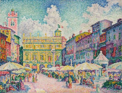 Verona Pazarı by Paul Signac
