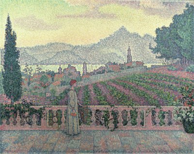 Terasta Kadın, 1898 by Paul Signac