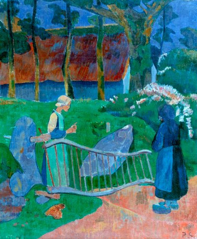 Çiçekli Kapı, 1889. by Paul Sérusier