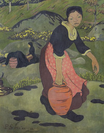 Sürahili genç Breton kız, 1892 by Paul Sérusier