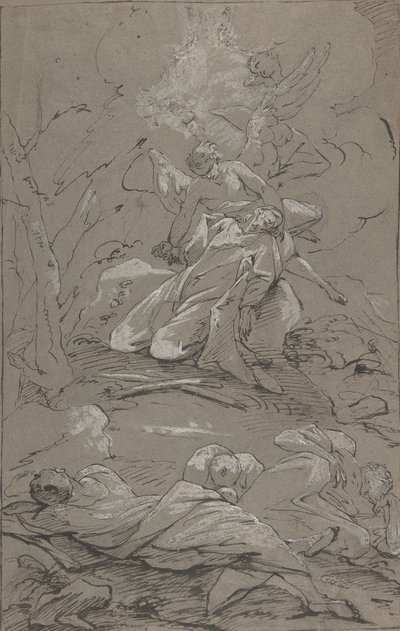 Getsemani Bahçesindeki İsa, 1712-62. by Paul Troger