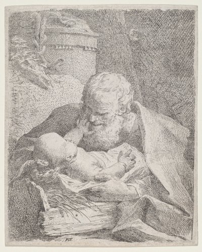 İsa Çocuk ile Aziz Joseph by Paul Troger