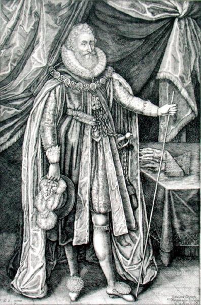 Ludovick Stuart, Richmond ve Lennox Dükü (1574-1624), Joannes Barra (1581-1634) tarafından oyulmuş by William Walcutt