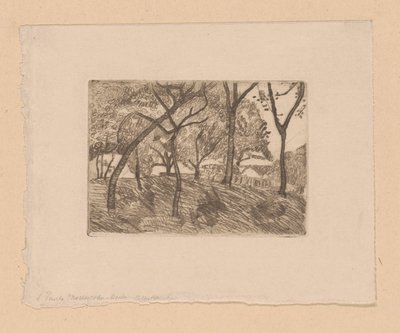 Orman manzarası by Paula Modersohn Becker (signed by artist)