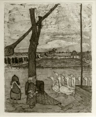 Kayıp kazın peri masalı by Paula Modersohn Becker