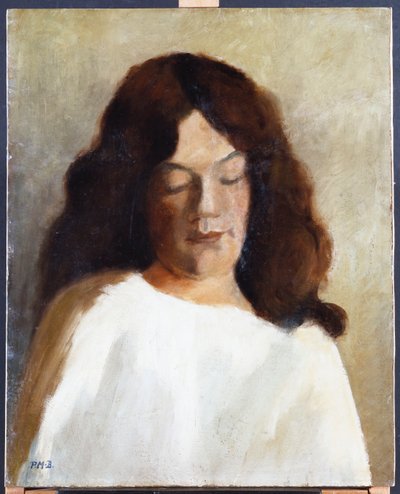 Saçları Dökülmüş Genç Kadın, 1897 dolayları by Paula Modersohn Becker