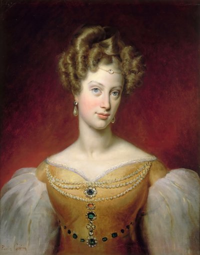 Napoli Prensesi Caroline ve Sicilya 1798-1870, Düşes de Berry by Paulin Guérin