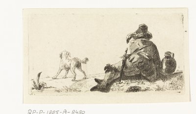 köpekli adam by Paulus Charles Gerard Poelman