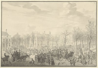 Prens William V'in Lahey'e gelişi, 10 Kasım 1762 by Paulus Constantijn la Fargue (possibly)