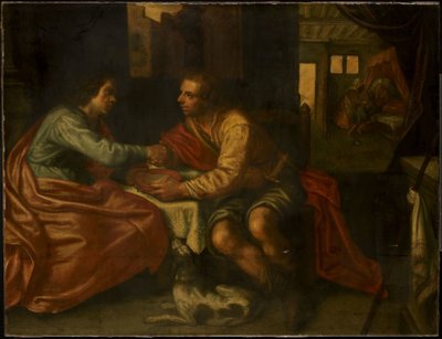 Esav Doğuştan Hakkını Satıyor (Yaratılış 27:1-29) by Paulus Moreelse (copy after)