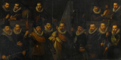 Kaptan Jacob Gerritsz Hoyngh ve Teğmen Nanningh Florisz Cloeck komutasındaki Amsterdam III. by Paulus Moreelse