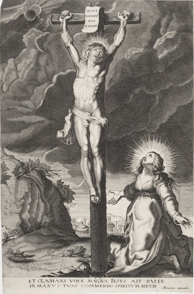 İsa çarmıhta by Paulus Pontius