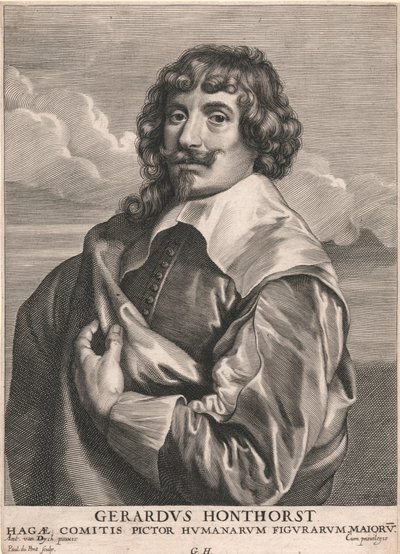 Gerardus Honthorst, Kont Başlıca İnsan Figürleri Ressamı by Paulus Pontius