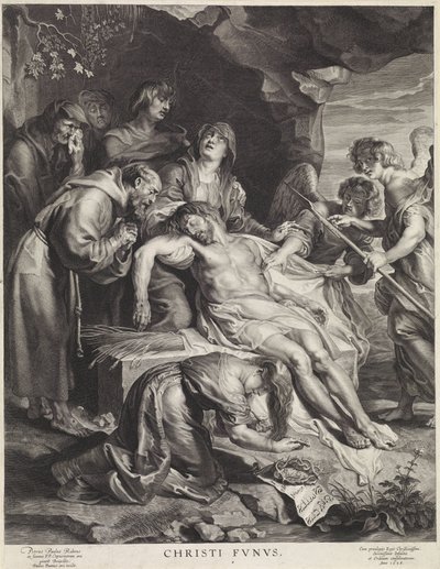 Graflegging van Christus Christi Fvnvs (nesne üzerindeki başlık) by Paulus Pontius