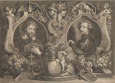 Paulus Pontius - Antonius Van Dyck Eques ve Peter Paul Rubens Eques - Google Art Project by Paulus Pontius