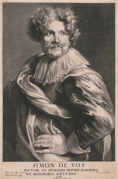Simon de Vos, Büyük ve Küçük İnsan Figürleri Ressamı, Antwerp by Paulus Pontius