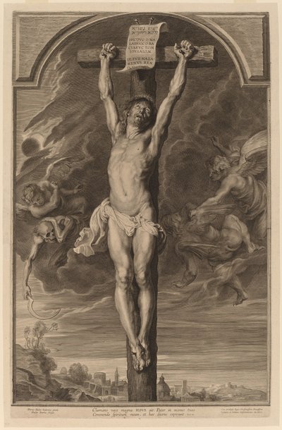 İsa çarmıhta by Paulus Pontius, after Sir Peter Paul Rubens