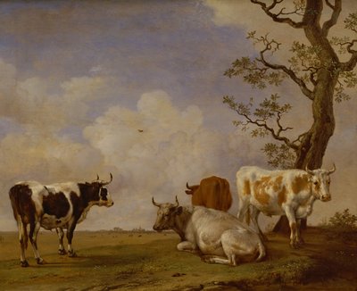 ನಾಲ್ಕು ಬುಲ್‌ಸ್ಟರ್ಕ್ by Paulus Potter