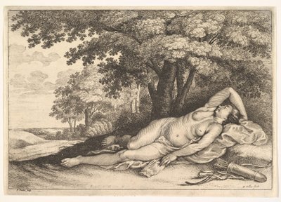 Uyuyan Avcı, 1625-77. by Paulus Potter