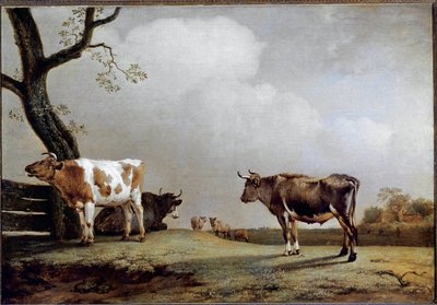 Çayır. (tuval üzerine yağlıboya by Paulus Potter