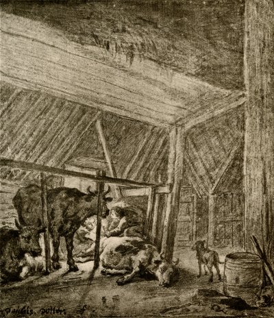 buzağılayan inek by Paulus Potter