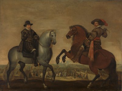Prens Maurits ve Frederik Hendrik At Sırtında by Pauwels van Hillegaert (workshop of)