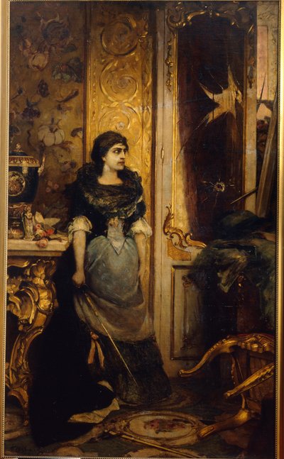 Son aşama. Pavel Alexandrovich Svedomsky (1849-1904), tuvalette yağlı boya tablosu by Pavel Alexandrovich Svedomsky